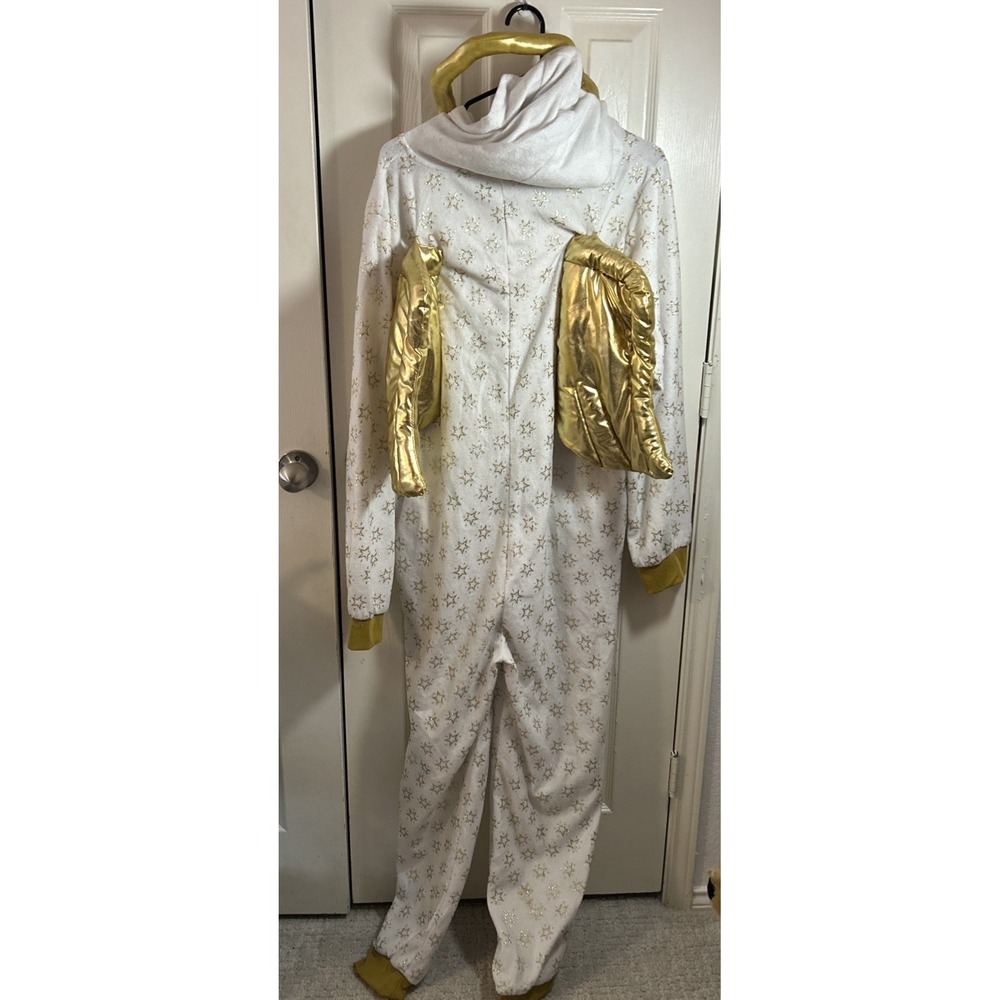 #followme Womens One Piece Christmas Themed Adult Microfleece Hoodie PJs L - Picture 7 of 11